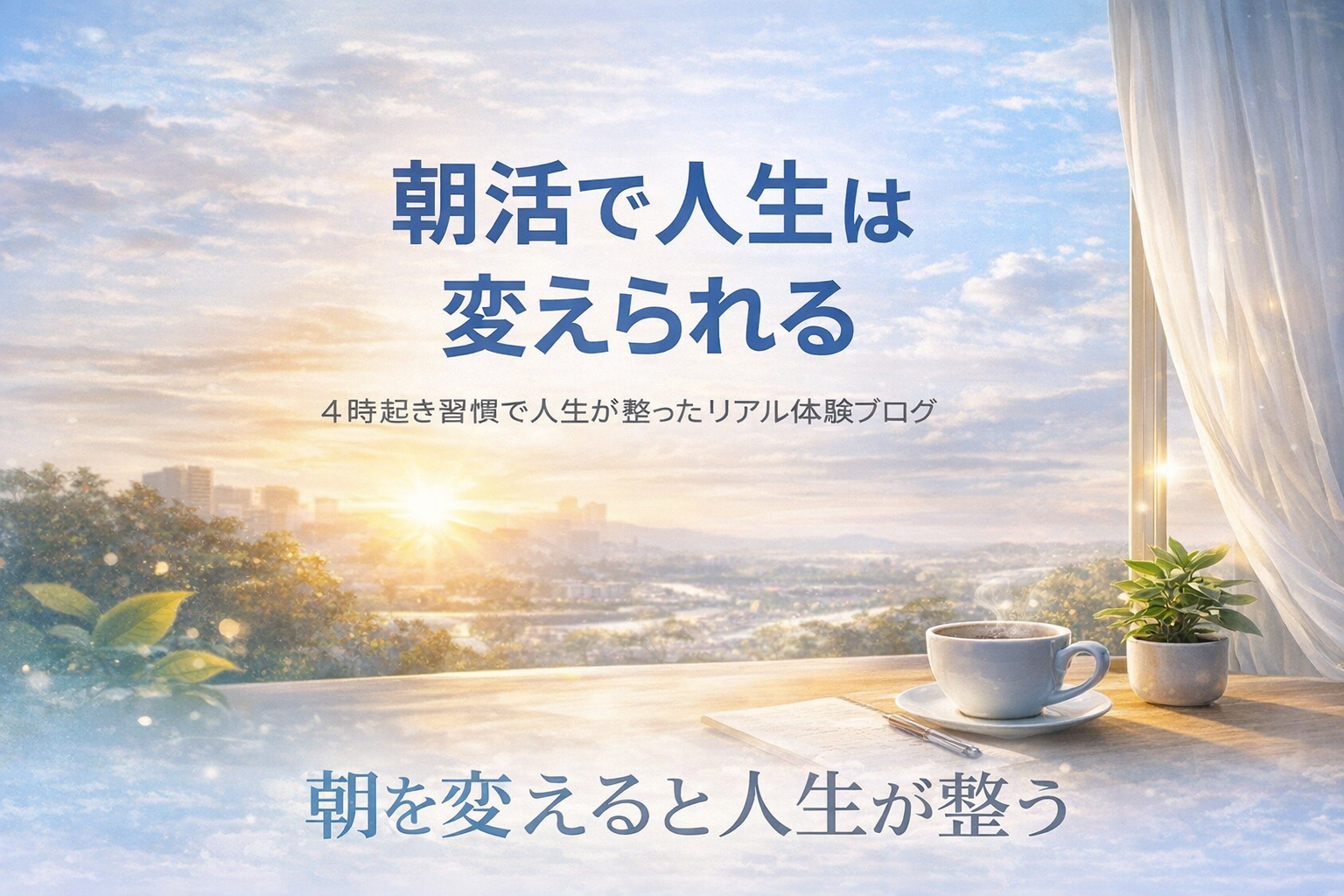 朝活で人生は変えられる。